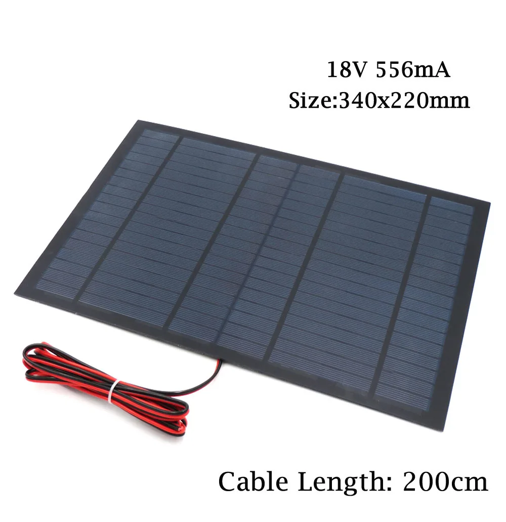 18V 556mA 6V 9V 18V Панели солнечные с 100/200 см провода Мини Солнечная Системы "сделай сам" для Батарея сотовый телефон Зарядное устройство 2 Вт 3 Вт 4,5 W 6W 10W солнечная игрушка - Цвет: 18V 556mA