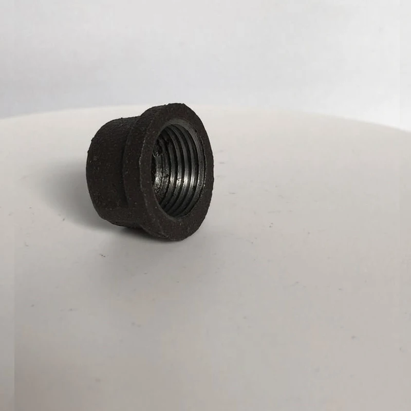 10 шт./лот DN15/DN20/DN25 черные матовые колпачки Rund Banded Ретро промышленные чугунные