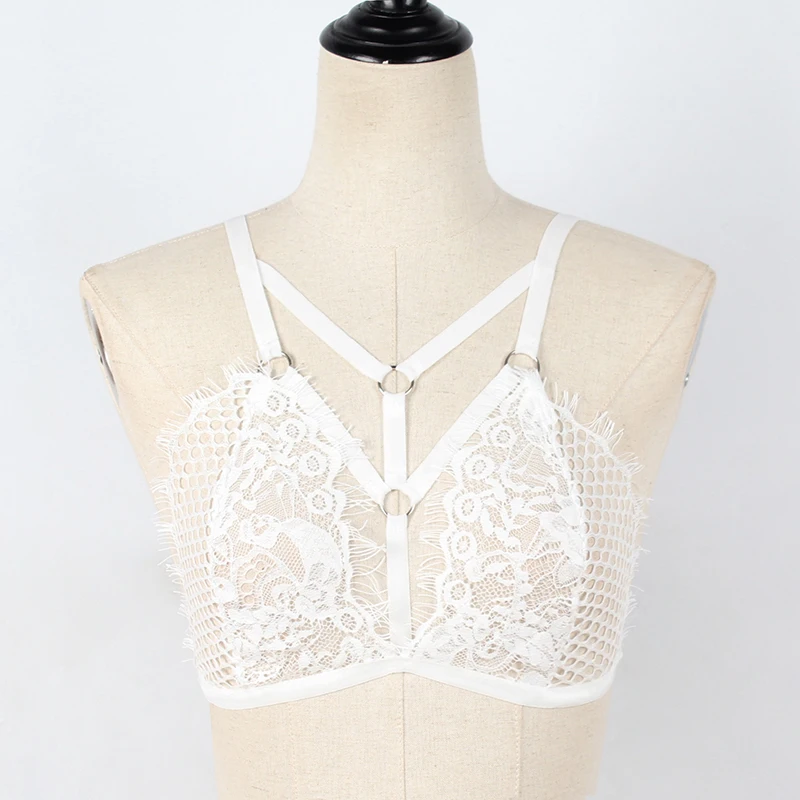 Бюстгальтер без косточек эластичное Бандажное пикантное белье из ткани типа