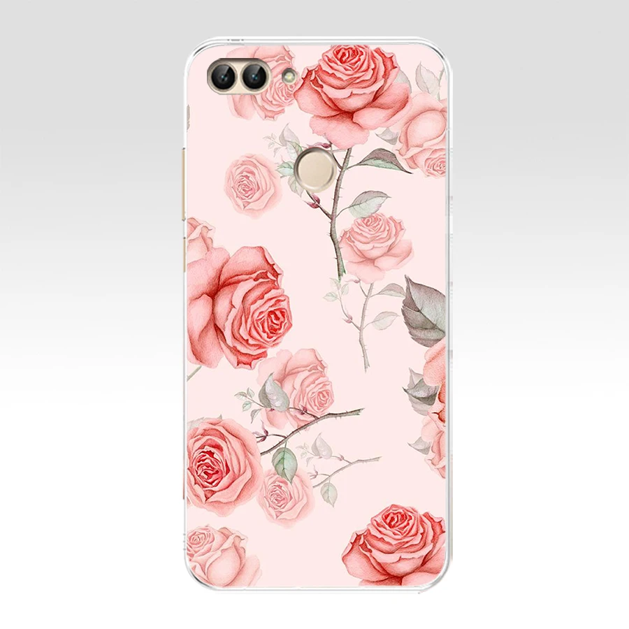 37 B huawei P Smart чехол TPU Мягкий силиконовый прозрачный чехол для телефона huawei P Smart Cover FIG-LX1 Enjoy 7S Чехол - Color: 37