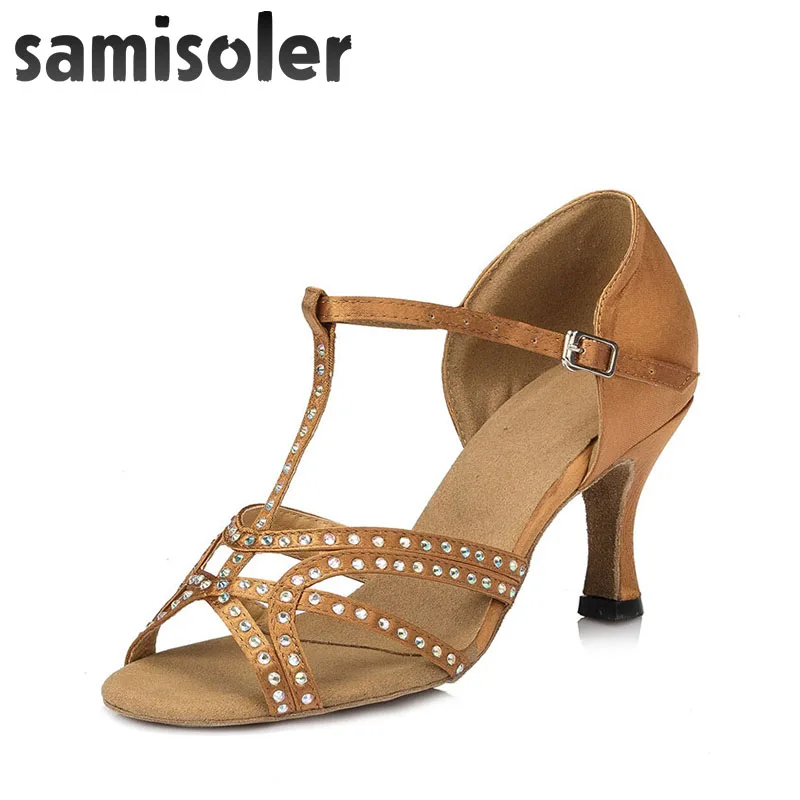 Новинка тканевые светящиеся ленты Samisoler Bule/B/Black модные стразы для бальных танцев