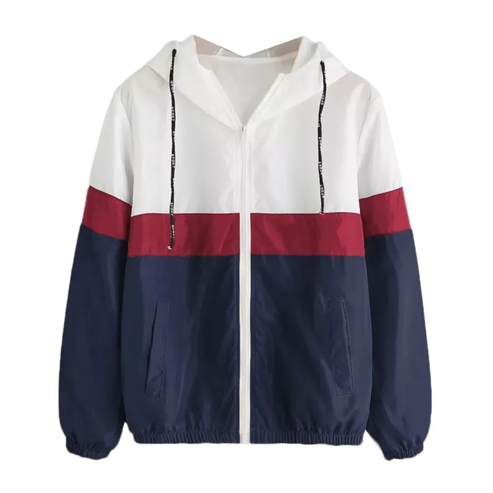 

Hooded Women Running Jacket Autumn Thumb Hole Yoga Jacket Zipper Jacket Fitness Clothing Sport Gym Sportswear Sweatshirt A50