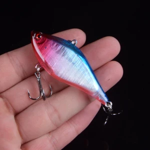 1 шт. 6 см 13 г Жесткий Тонущая приманка карандаш VIB приманка для подледной рыбалки блесна с тройным крючком с 3D глазами