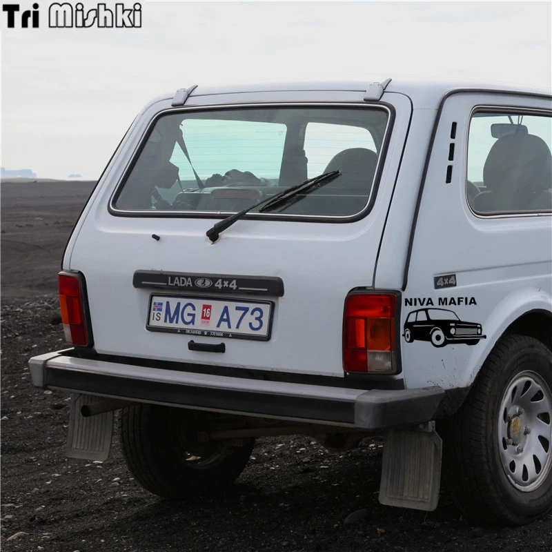 Tri Mishki HZX241 12.2*20см 1 4шт прикольные виниловые наклейки на авто niva mafia 4x4 ваз лада нива