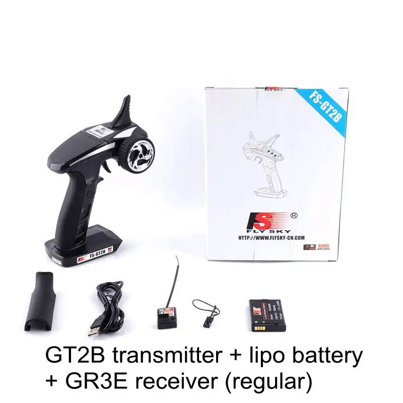 GT2B lipo GR3E Flysky FS-GT2B 2,4G GT2B 3CH пистолет-Ручка стиль RC передатчик контроллер с FS-GR3E приемником Водонепроницаемая версия - Цвет: GT2B lipo GR3E