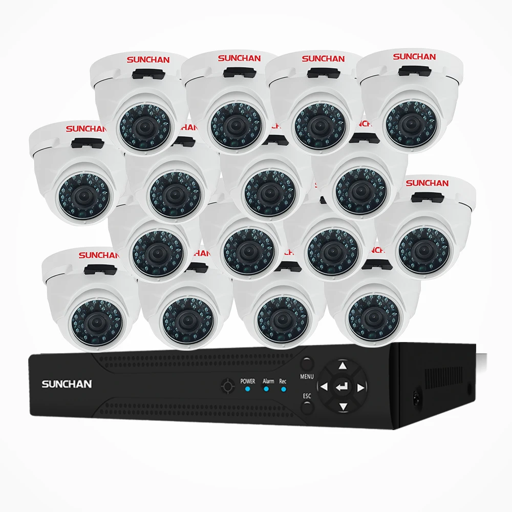 SUNCHA 16ch CCTV камера безопасности системы 16 каналов 1080N DVR 16*1080 P HD s крытый и открытый