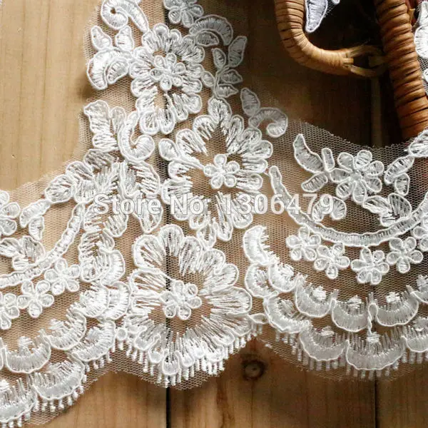 3 ярдов/партия свадебное платье из кружевной ткани с каймой 20 см RS1210|lace trim|accessories