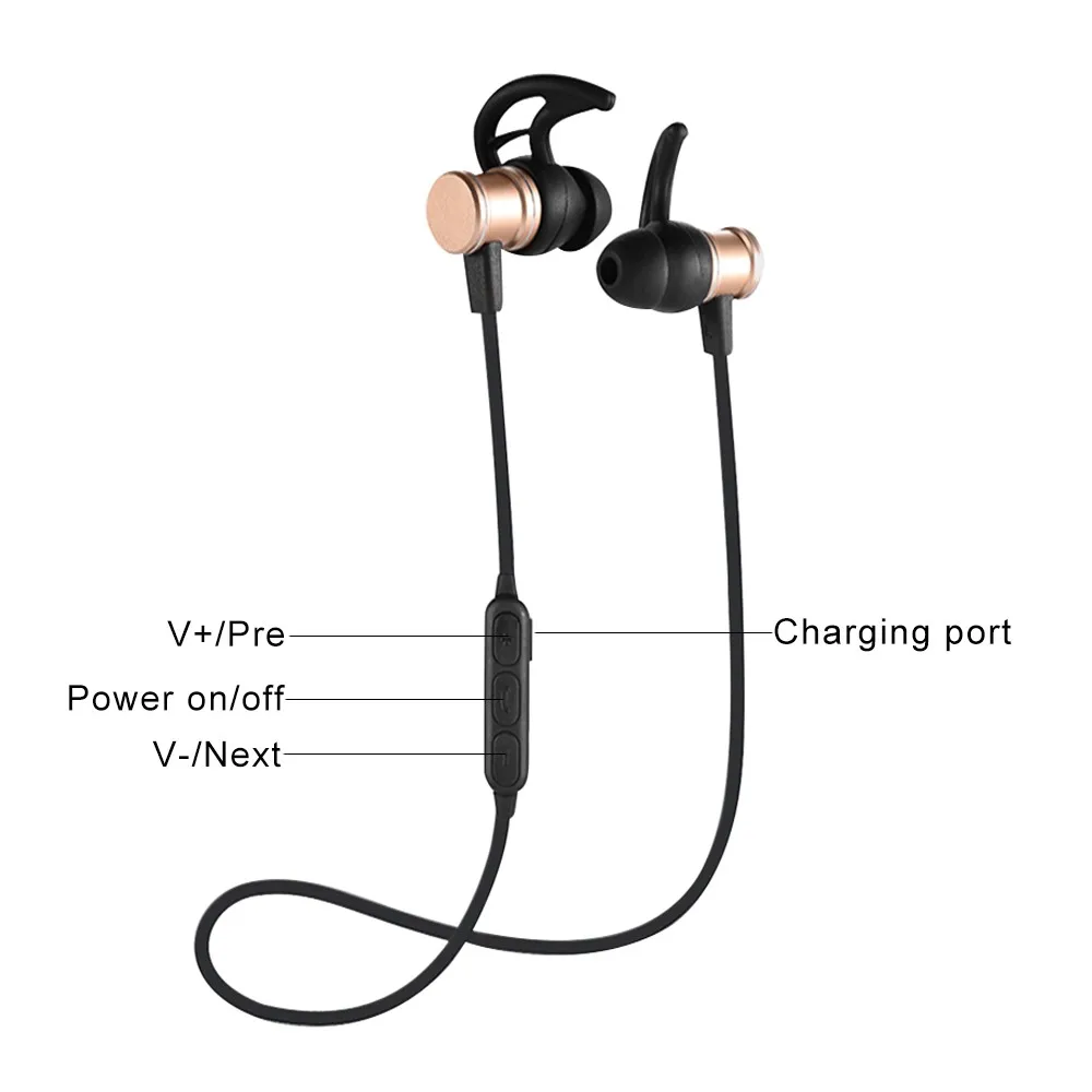 Горячая Портативный Беспроводной bluetooth-наушники Sweatproof Открытый стерео наушники