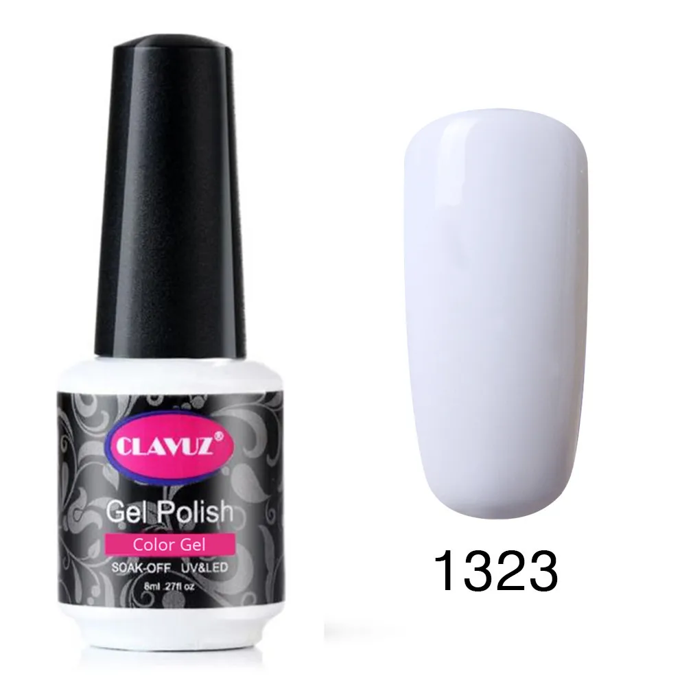CLAVUZ 8 мл Лак для ногтей хороший Soak Off УФ гель лак маникюр Топ Base Coat Бесплатная Совет