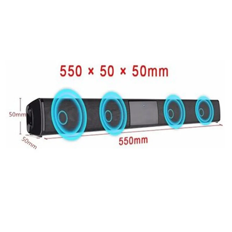 Беспроводной Bluetooth 20 W динамики столбец компьютер 2 1 Sound Bar сабвуфер USB AUX MP3