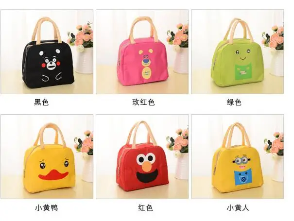 

PQ566 Lunch box tote lunch box primary school students lunch bags lunch bag belt bag tote thermal insulation