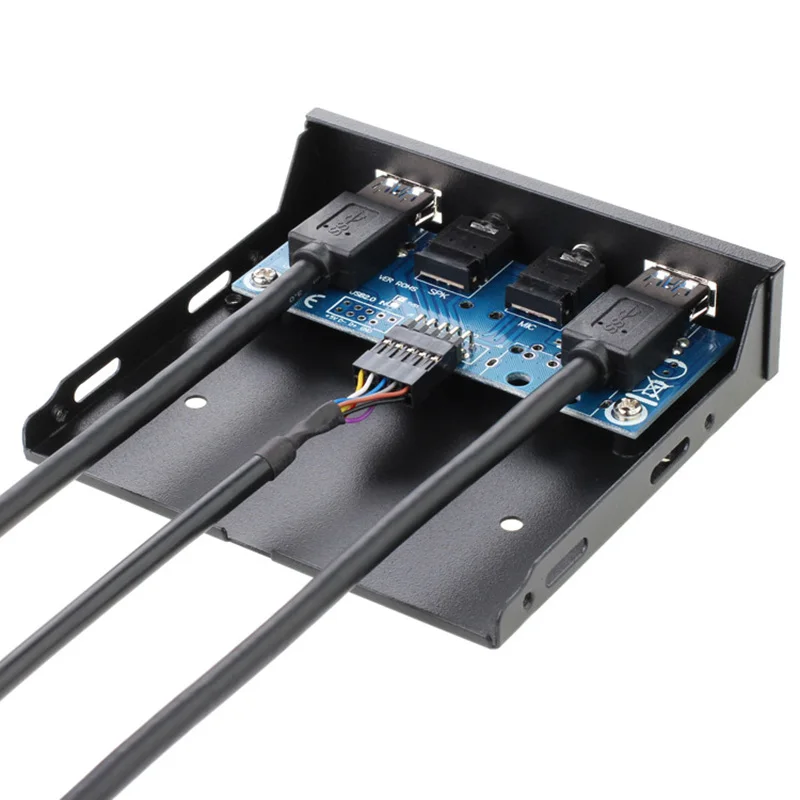19Pin+ 9Pin 2 Порты и разъёмы usb-хаб USB 3,0 HD аудио Панель Combo кронштейн адаптер для рабочего внутренний 3," FDD Floppy Bay