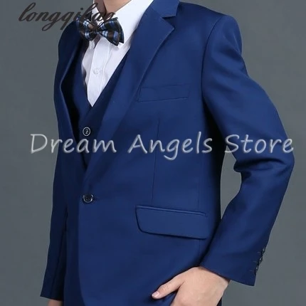 Костюм для мальчика (пиджак + жилет брюки галстук бабочка рубашка) приталенный