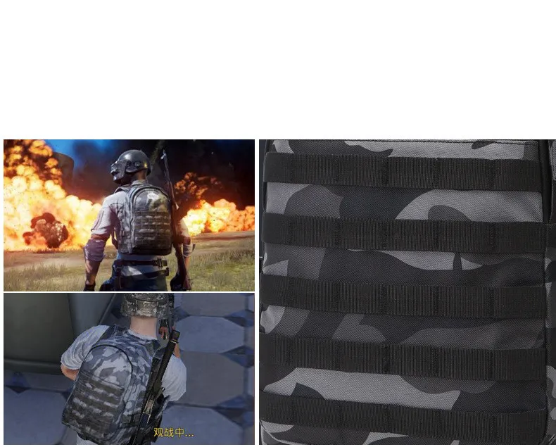 PUBG рюкзак мужской школьный Mochila Pubg Battlefield infants пакет камуфляж путешествия холст usb зарядка Джек назад рюкзак мужской