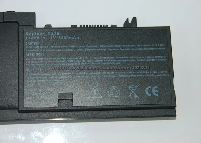 Аккумулятор для ноутбука Dell Latitude D420 4400 мАч FG442 FG447 FG451 GG386 GG428 JG168 JG172 JG176 JG181 JG768 KG126 6