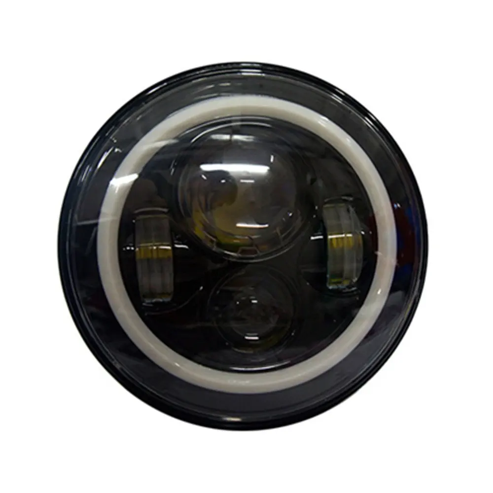 2 шт. 80 Вт Halo 7 &quotголовной светильник + 12V светодиодные задние собрать 4 дюйма Led