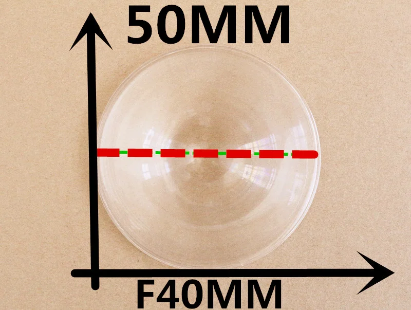 Конденсатор светового эффекта короткое фокусное расстояние диаметр 50 мм 40 линза