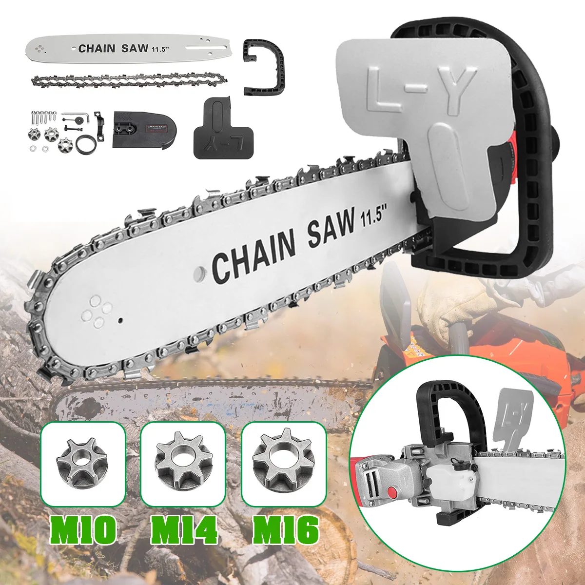 Преобразователь электрической цепной пилы для угловой шлифовальной станции