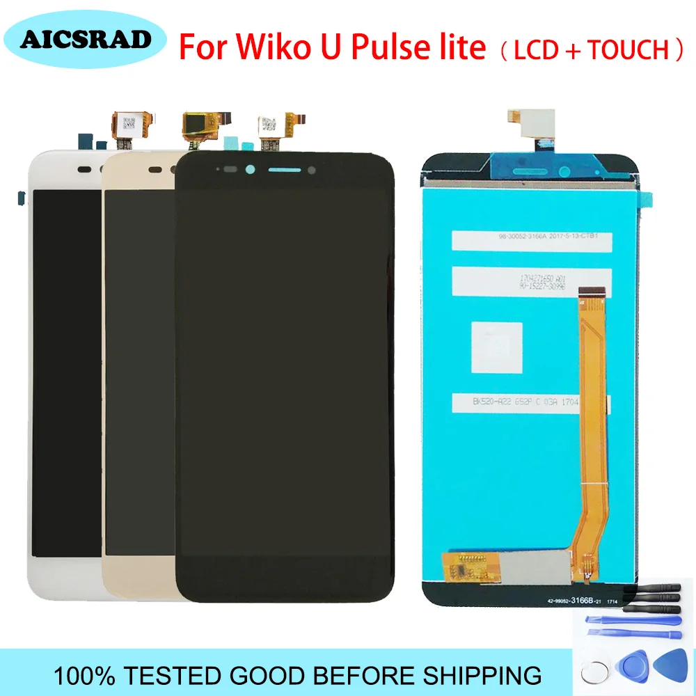 AICSRAD оригинал для Wiko u pusle lite ЖК дисплей + сенсорный экран дигитайзер сборка upulse
