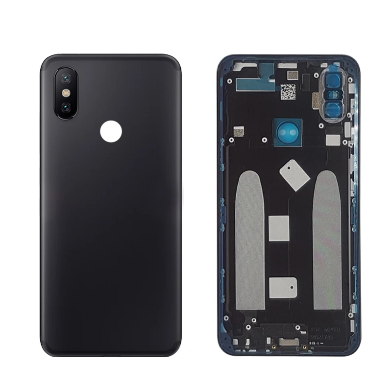 Задняя крышка батарейного отсека для Xiaomi Mi 6X металлическая с боковым ключом |