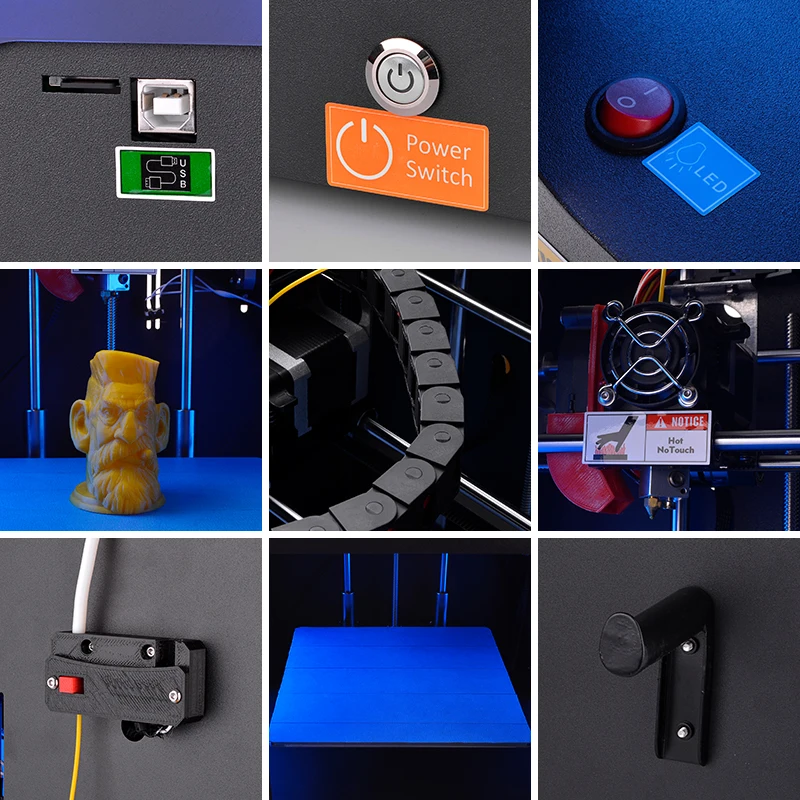 HUAFAST мини ABS 3d принтер высокой точности новая технология обновления fdm 3D печать