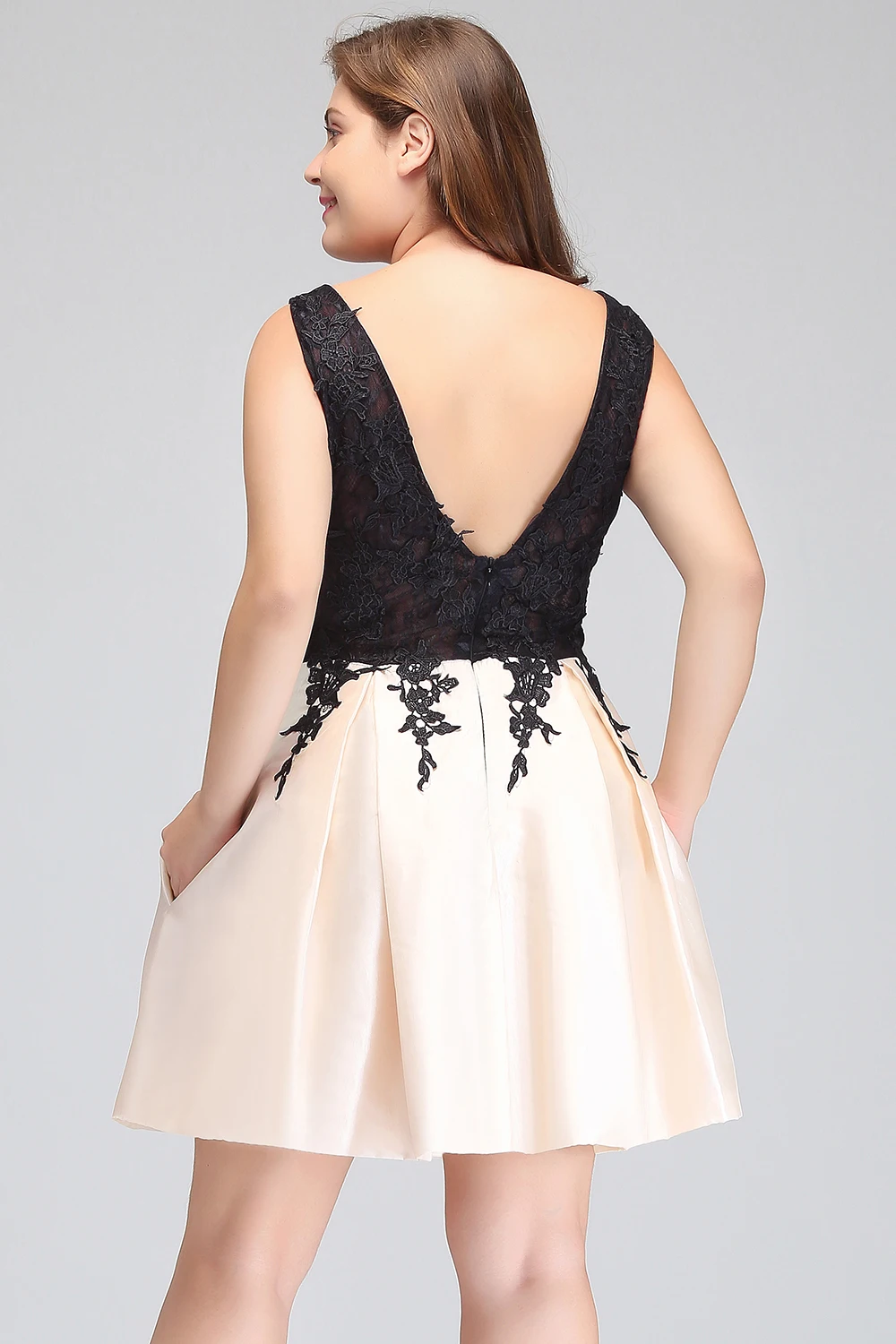 Короткие платья для выпускного вечера 2017 Большие размеры Сексуальные с открытой