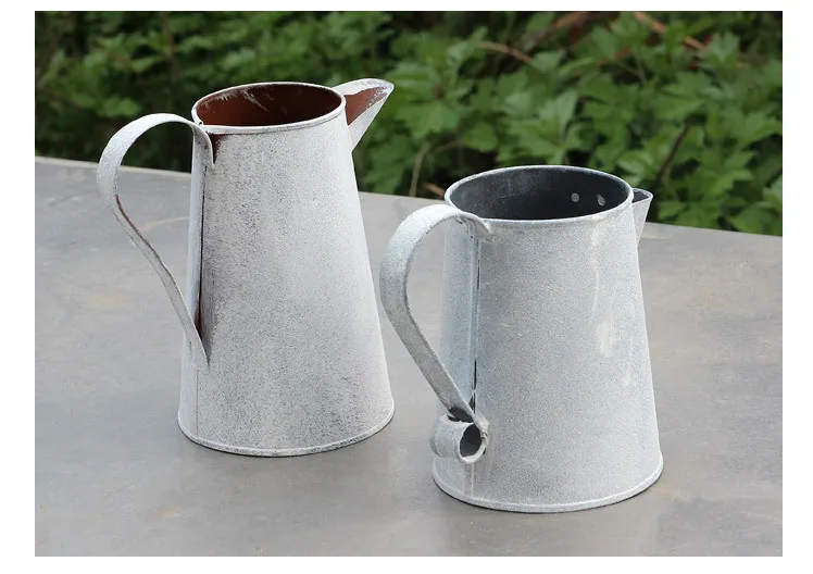 

1 шт. Zakka, горшок для полива домашнего садоводства, металлические украшения, жестяная ваза EJL 005 для цветов