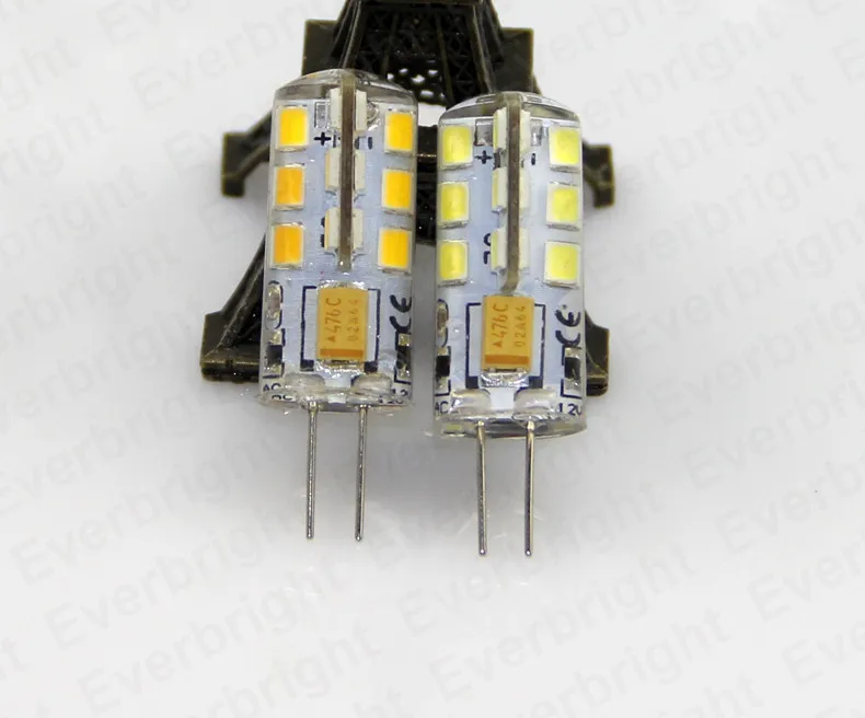 10 шт./лот Светодиодная лампа G4 SMD 2835 24 светодиода 5 Вт/AC 3 Вт/DC светодиодные лампы