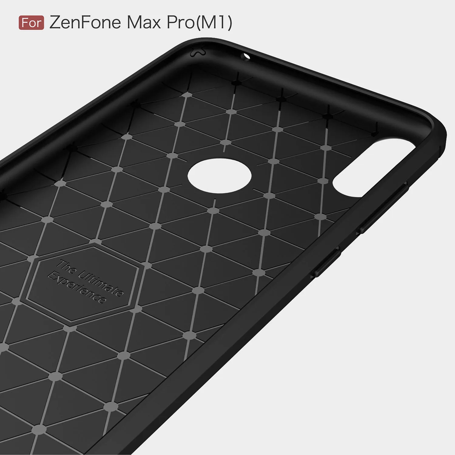 Для Asus Zenfone Max Pro (M1) ZB601KL чехол тонкий крутой из углеродного волокна Мягкий