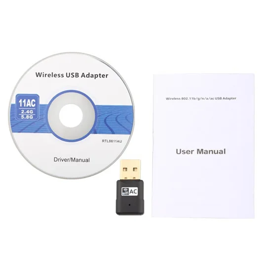 Беспроводной 600 Мбит Dual Band Mini Wi-Fi usb-адаптер компьютерной сети LAN Dongle