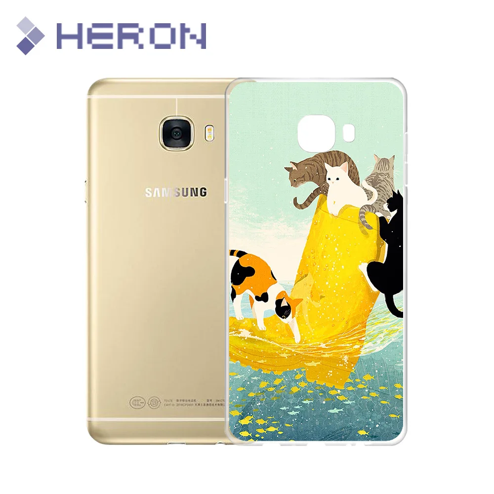 Indie Pop Soft Super Thin TPU Case For Samsung C5 C7 C9 Pro Ultra Transparent Phone Back Cover |