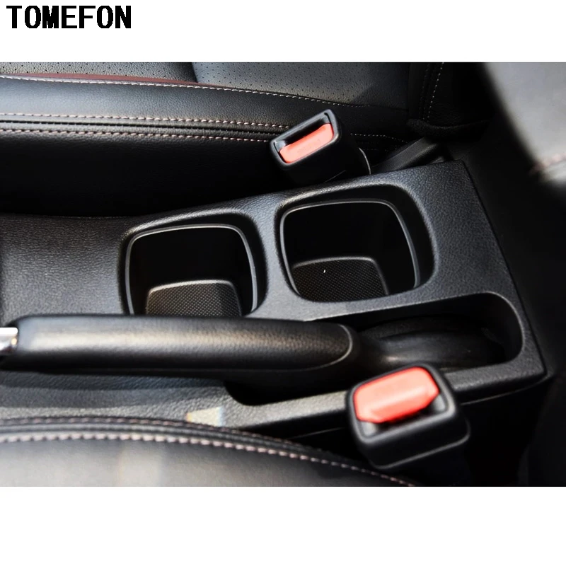

TOMEFON For Suzuki Sx4 S-Cross 2014-2018 LHD ABS Black Paint Front Water Cup Holder Panel Cover Gear Shift Trim Interior Styling
