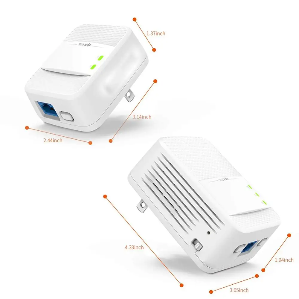 Tenda PH10 беспроводной Wifi Powerline 1000 Мбит/с Комплект гигабит 2 4G/5G двухдиапазонный