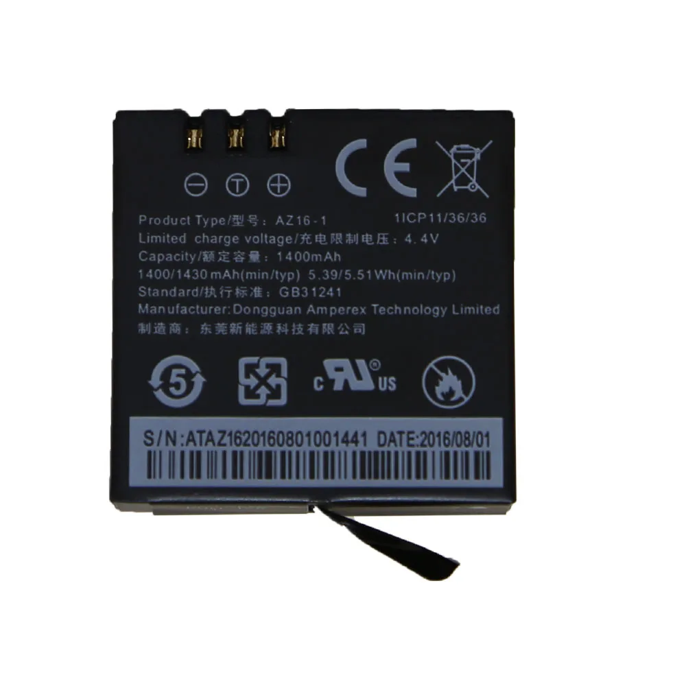 Original 4pcs xiaomi yi 4K battery + USB Dual charger bateria Yi 4k For 2 Xiao Camera Accessories | Электроника