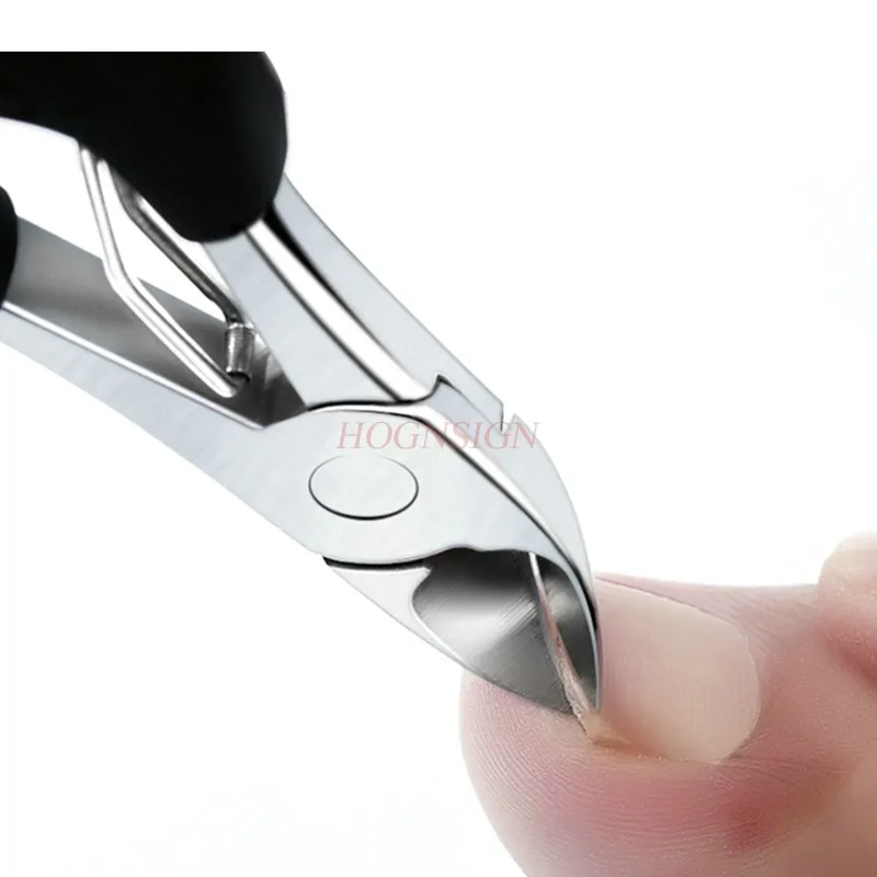 Толстые жесткие серые кусачки для ногтей ножницы взрослых из нержавеющей стали
