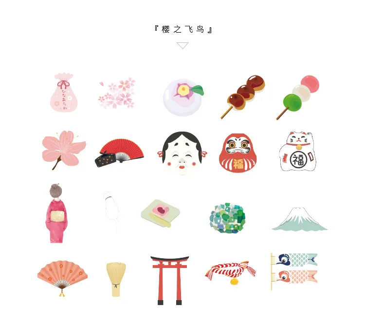 40 шт./упак. Mohamm Kawaii японский Decoracion Journal милый дневник для записей Цветочные наклейки Скрапбукинг хлопья Канцтовары Школьные принадлежности