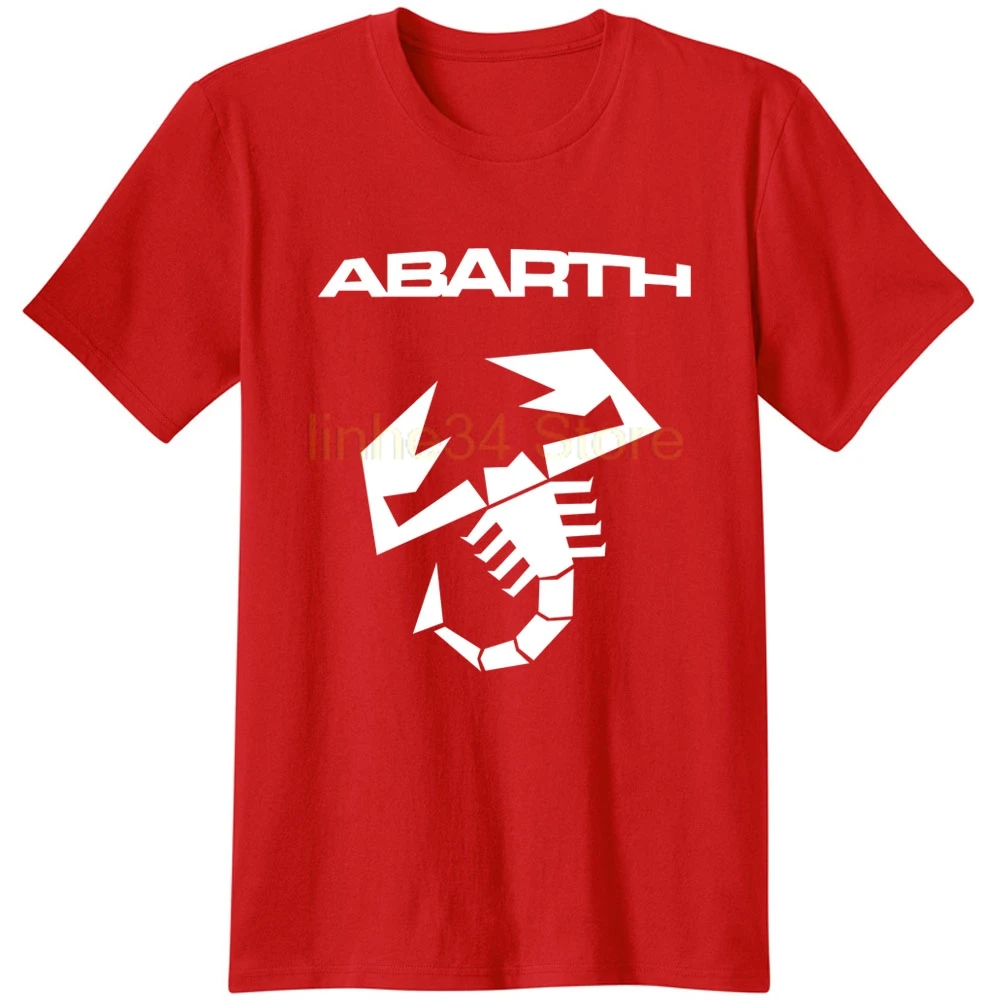 Скорпион Abarth логотип Футболка 100% хлопковые топы футболки Италия Мода