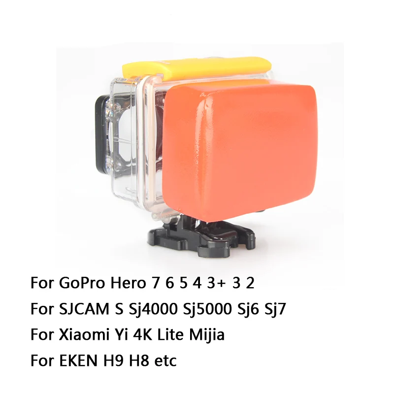Поплавковый блок + 3M клей для GoPro Hero 7 6 5 4 3 Xiaomi Yi 4K водонепроницаемая плавающая