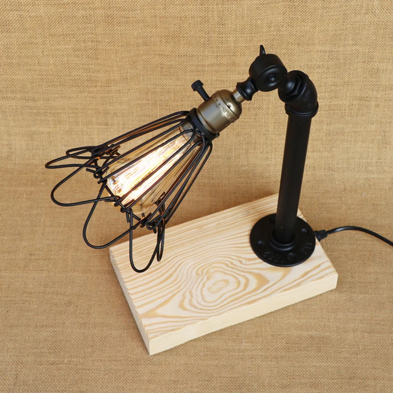 Современная настольная лампа в стиле лофт светодиодная/лампа Эдисона