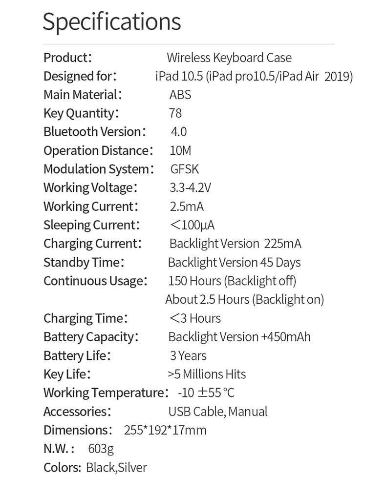 Беспроводной Bluetooth клавиатура чехол для iPad Air 3 чехол смарт-Обложка для планшета iPad Air 10,5 с карандашницей Fundas