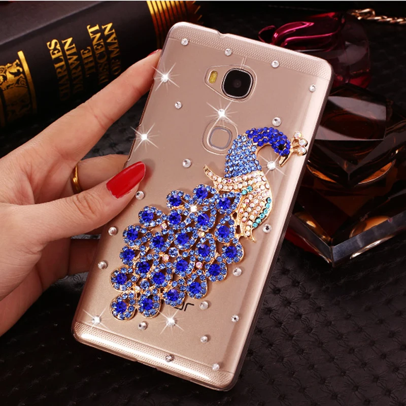 Чехол для Honor 6A iSecret чехол Huawei honor 5 0 дюйма блестящий с павлином и стразами чехлы