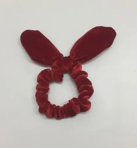 Red Новое поступление, Модные женские милые бархатные резинки для волос с бантиком, милые резинки для волос, аксессуары для волос для девушек, держатель для конского хвоста - Цвет: Red