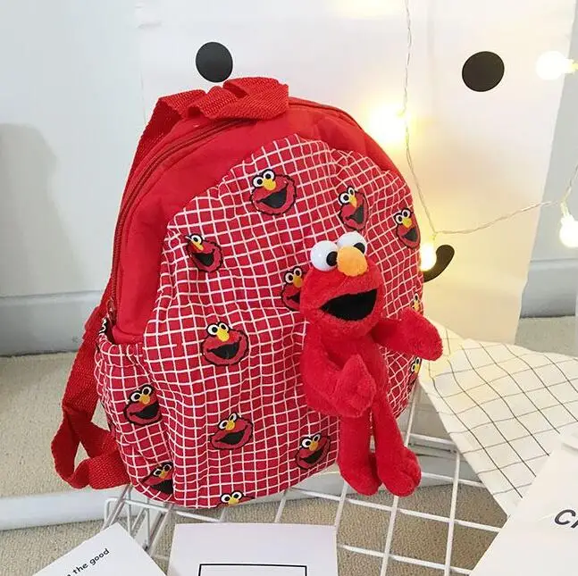 Милый плюшевый рюкзак с животными IVYYE Улица Сезам ELMO Мультяшные куклы мини