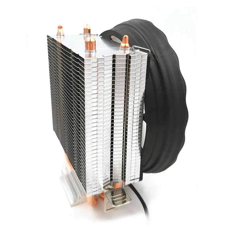 3Pin Процессор Вентилятор Cooler RGB светодиодный вентилятор радиатора 4 теплотрубки радиатор Процессор кулер для Intel LGA 1150/1151/1155/1156/1366/775 AMD