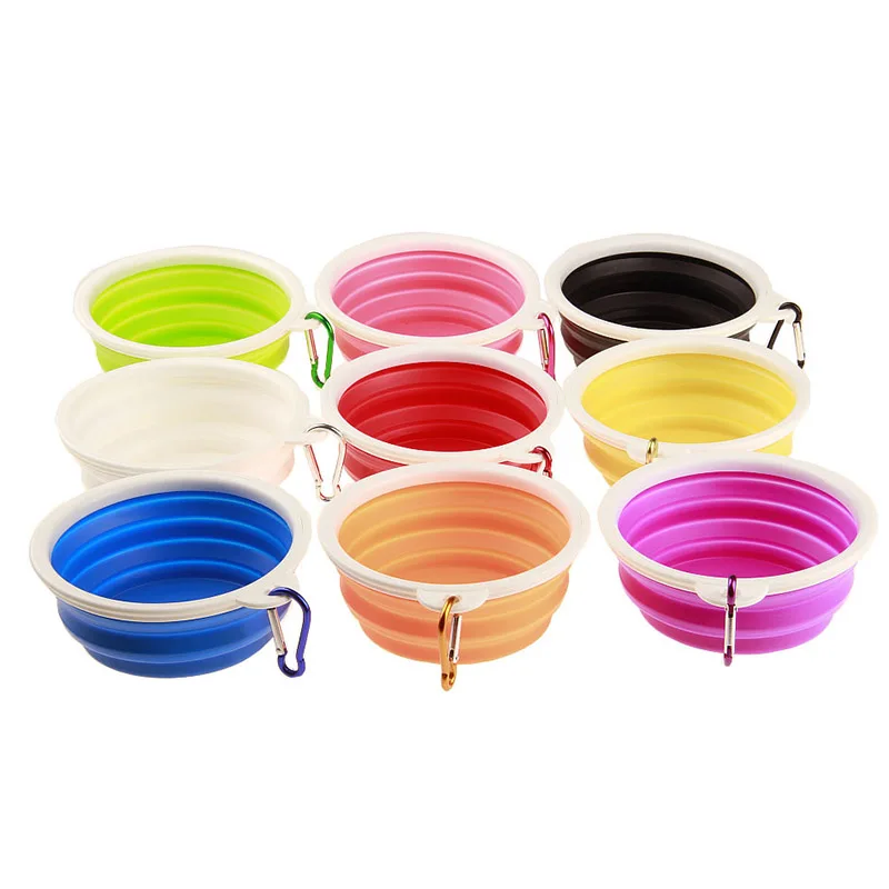 450ML/1000ML Folding TPR Dog Bowl Outfit Portable Travel For Feeder Utensils Small Medium Bowls Pet Accessories | Дом и сад