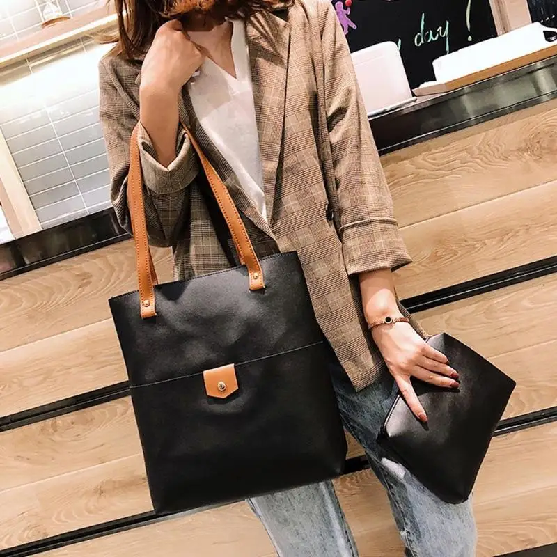 2 шт./компл. модная сумка для женщин и девочек из искусственной кожи композитные