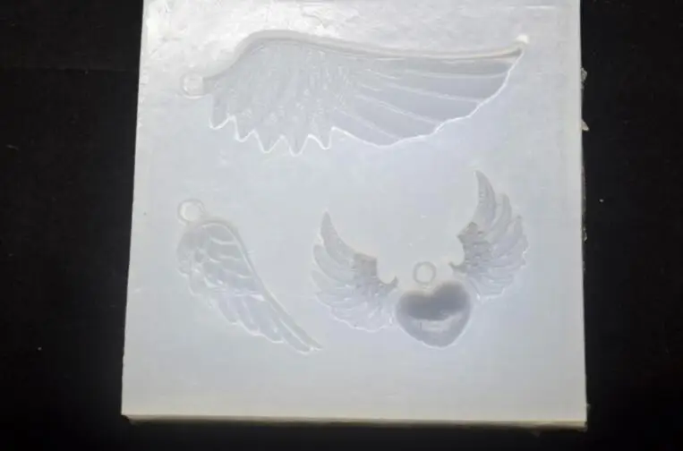 1pcs Angel Wings Silicone Mold DIY Resin Necklace Pendant Lanugo Crystal Epoxy Wing Silicome Tools | Дом и сад