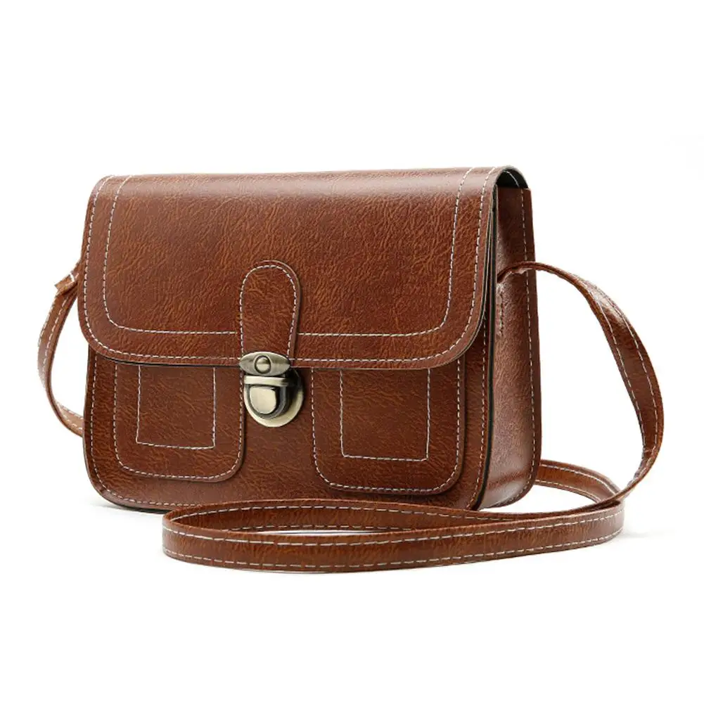 Женская Повседневная сумка мессенджер из искусственной кожи в британском стиле