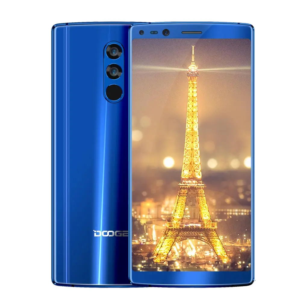DOOGEE Mix 2 смартфон 5,99 ''FHD+ 18:9 безрукавка 6 ГБ+ 64 ГБ 4060 мАч Helio P25 Восьмиядерный 4G четырехъядерный камера 16+ 13 Мп 8+ Мп Android 7,1 - Цвет: blue