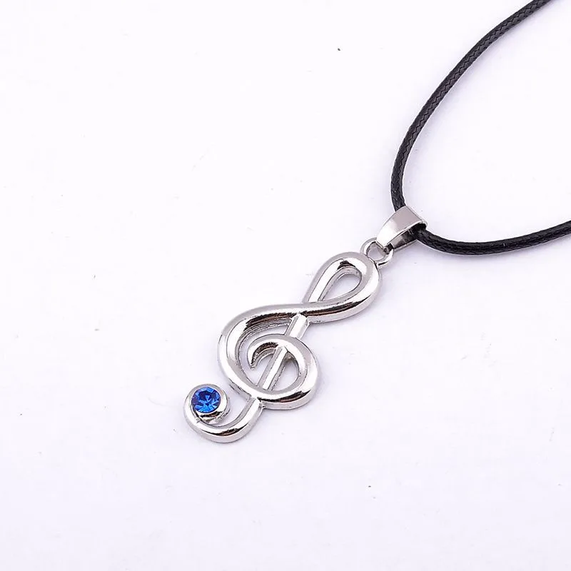 Колье с подвеской в виде музыкальной нотки стразы для мужчин и женщин | Украшения